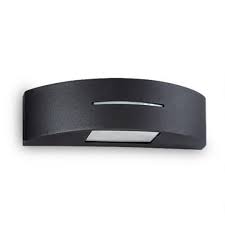 bidireccional  (discontinuado) lente y vidrio curvo chico con raja aluminio fW