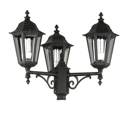 CABEZAL FAROLA 3 LUCES  SOPORTE INFERIOR  Negro Fuinyter