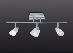 [5113cr-51] Sistema libra 3 luces G-9 Tulipa de Cristal Kinglight