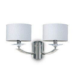 [5455-68-cro] Aplique ALICANTE 2 Luces S/Pantalla Ronda