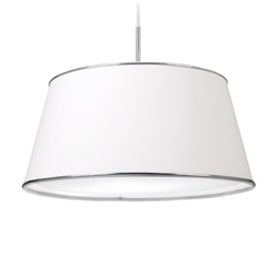 colgante tela conico grande 50cm 2xe-27 Luz del Siglo