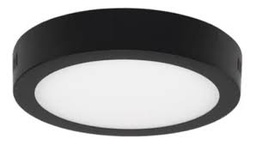 PLAFÓN LED DE APLICAR REDONDO NEGRO 18W - TACOMA